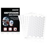 ERAESYAT 5 Pack Grip Stickers, Anti-Slip Phone Grip Tape Pre-Cut Strips Decal Stickers Adhesive for Smooth Phones and Tablets Gaming Cases Tools (5pack Clear)