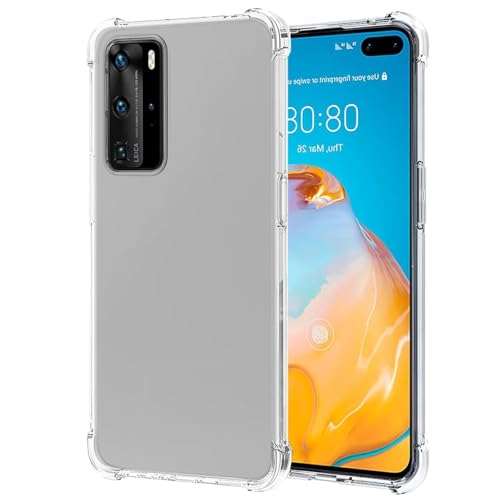Yerebel Funda para Huawei P40 Pro, P40 Pro Plus/Huawei P40 Pro+ ELS-NX9, bonita funda transparente flexible de TPU de goma suave de silicona para Huawei P40 Pro Crystal Clear