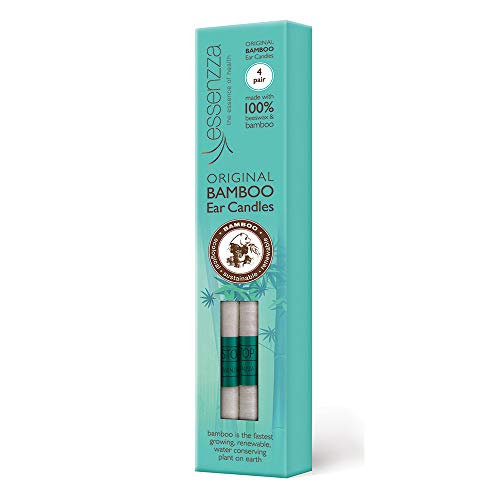 Bougies d'oreilles en bambou originales | Lot de 4 pièces naturelles