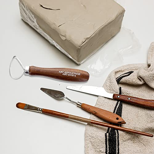 Art Advantage Wide Loop Sculpting Clay Tools - 1.75" Tool - Clay Tools For Sculpting Polymer, Pottery, Ceramic, Modeling - Clay Sculpting Tools Professional - Clay Pottery Tools For Carving - Clay #TOP1