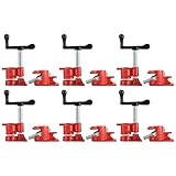Acymner Wood Gluing Pipe Clamp Set | 3/4' Heavy Duty Woodworking Cast Iron Pipe Clamps Quick Release Pipe Wood Clamps (6 Pack, 3/4')