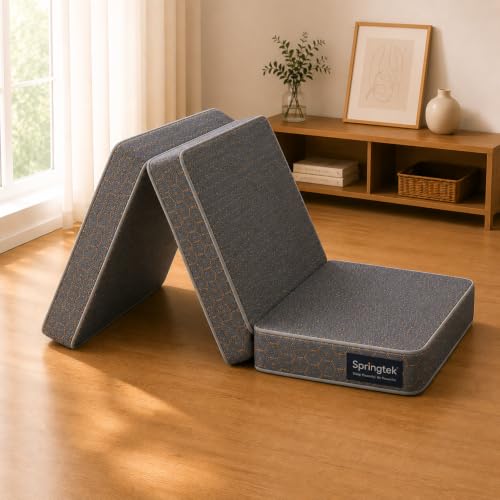 Springtek 4-Inch PU Foam Travel Folding Mattress - Image 2