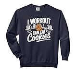 I Workout So I Can Eat Cookies Funny Gym & Fitness Comfort Colors Adult Sweatshirt
