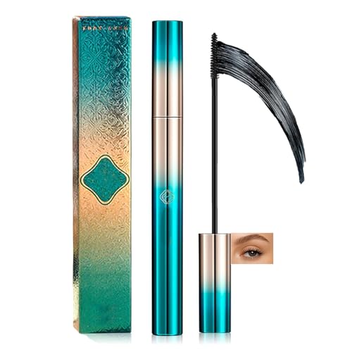 Ultra Fine 2.5mm Mascara for Thin & Short Lashes - Waterproof & Smudge-Proof - Precise Lightweight Brush for Older Women - Long-Lasting Formula for Natural Eye Look & Daily Makeup Application(Black)