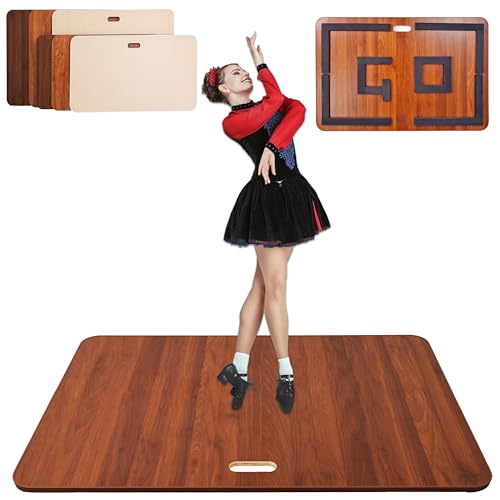 PreGymnastic Portable Dance Floor for Tap Dancers,Durable Tap Board at Home and Ourdoor, Cushioned Tapping Boards Dance for Any Surface,Two Sizes and Three Colors