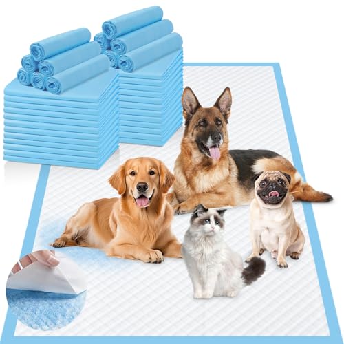 Image of Puppy Pads XXXL 31 inchx 55 inch 40 Count,Pee Pads for Large Dogs & Multi-pet Families, Disposable Pet Training Pads for Doggie,Cat , Incontinence Underpads Ultra Absorbent & Quick-Dry, Leakproof Potty Pad