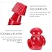 HANABASS 4 Pcs Replacement Foosball Players Red for Table Top Foosball Game, Durable Mechanical Soccer Players