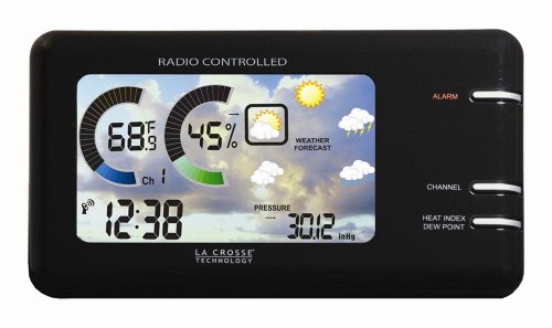 La Crosse Technology WS-450B Color Wireless Weather Station, Black