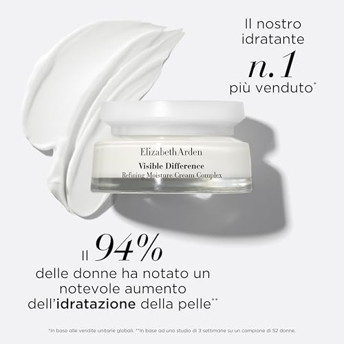 Elizabeth Arden - Visible Difference, Crema da Giorno Idratante, con Squalano, Ammorbidisce, Leviga e Perfeziona il Tono della Pelle, Riduce le Rughe Sottili, Adatta come Fondotinta - 75 ml - 5