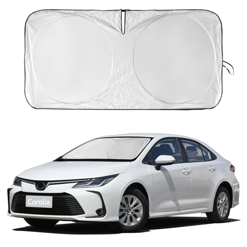Image of Windshield Sun Shade for Toyota Corolla 2020-2026 Sun Visor Cover Sunshade | 240T Polyester Material Blocks UV Ray Interior Protection Fits Corolla Accessories Protector