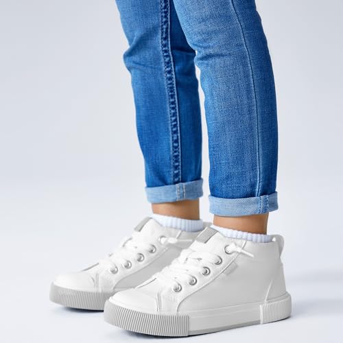 Toddler High Top Canvas Sneakers for Boys Girls Slip On Kids Shoes4