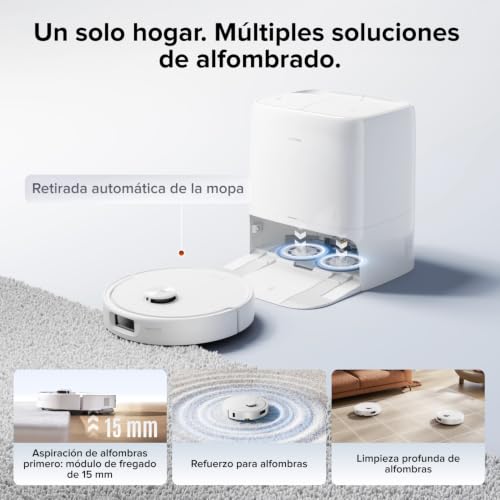 Miniatura 6 de roborock Qrevo 2 Pro Set Robot Aspirador Succión Extrema de 25000 Pa,Blanco