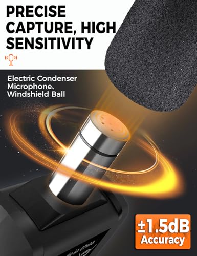 image for Decibel Meter, POROMETISTO SL01 Digital Sound Level Meter, 30-130dB SP