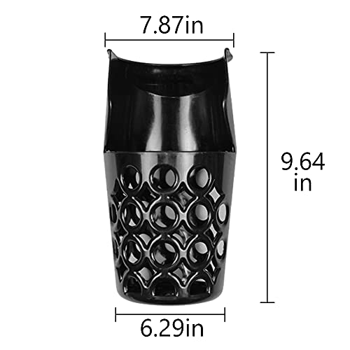Scott Edward 6pcs Billiard Pockets, Plastic Web Billiard Pockets, Black Billiards net Bag, Heavy Duty Billiard Table, Pool Table Pockets Web Pocket(Set of 6)
