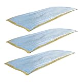 GRIRIW 3 Piezas Saco de Dormir de Emergencia Ultraligero Aislante Térmico Reflectante para Camping y Supervivencia al Aire
