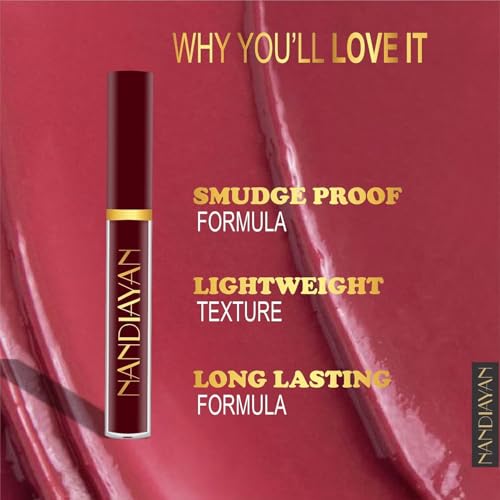 Image of Matte Liquid Lipstick Set of 6 (21 ml) | Maroon & Red lipstick Shades | Waterproof Long-Lasting Smudge-Proof Lipsticks | Highly Pigmented Perfect Liquid Lipstick gift set for women (Set C)