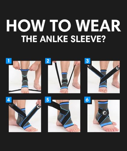 Image of Koprez Plantar Fasciitis Sleeve - Plantar Fasciitis Relief, Plantar Fasciitis Socks, Ankle Compression Sleeve, Ankle Support for Women, Plantar Fasciitis Brace, Ankle Sleeve, Ankle Support Men
