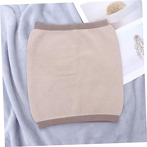 Faja lumbar de lana cálida color camello miniatura 6