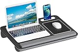 Wodeer Lap Laptop Desk - Fits Up to 17 Inch Laptop,Lap Desk with Cushion, Anti-Slip Strip,Mouse Pad,