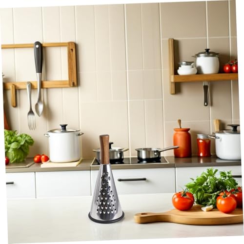 Rallador manual de acero inoxidable con mango de madera miniatura 7