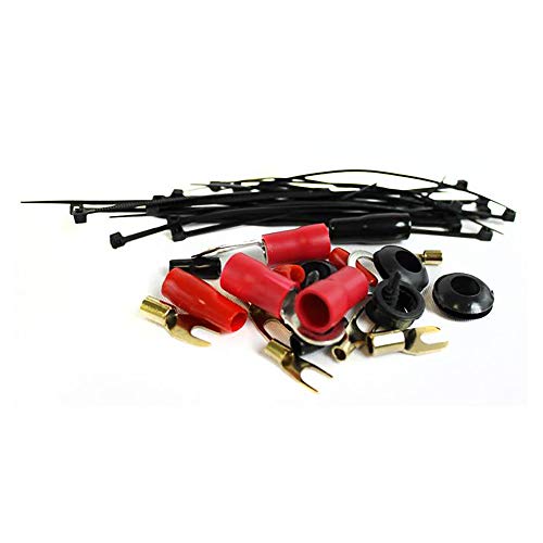 BOSS R1004 400W 4-Channel RIOT Car Audio Power Amplifier Amp + 8 Gauge Complete Car Amplifier Installation Wiring Kit