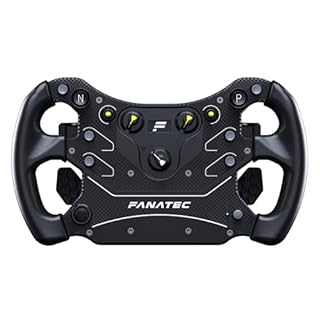 FANATEC Sim Racing CSL GT3 Volante - Impugnature Sovrastampate, Comandi Magnetici Personalizzati, Doppi Paddle Analogici, Display OLED, QR2 Lite Lato Ruota Preinstallato - PC, Xbox