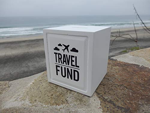 Travel Fund Piggy Bank - Wedding and Travel Gift Ideas - Money Box - House Warming and Retirement Gifts for Travelers