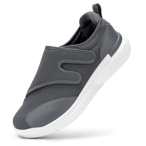 FitVille Diabetic Shoes for Men Extra Wide Width Orthopedic Slip-on