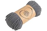 dicke kordel grau ERFÜLLT MEHRERE ZWECKE: Strickwolle für Kinderspiele und Basteln. Für nähen, häkeln, stricken, Kleidung, Turnbeutel, bei Kapuzen, Jogginghosen, Rucksäcken, Schuhen und modischen Accessoires, Makramee knüpfen. Als Dekokordel, für Geschenkverpackungen.