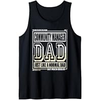 Como un padre normal padre Community Manager Camiseta sin Mangas