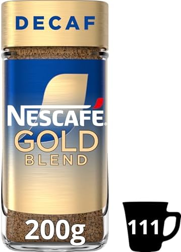 NESCAFÉ Gold Blend Decaf Premium Instant Coffee, Rich Aroma and S...