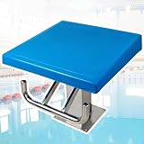 Tauchbrett, 50 cm, Trainings-Sprungbrett für Pool, rutschfester Edelstahl, 15° Neigung für Wettkampf, Traglast 250 kg