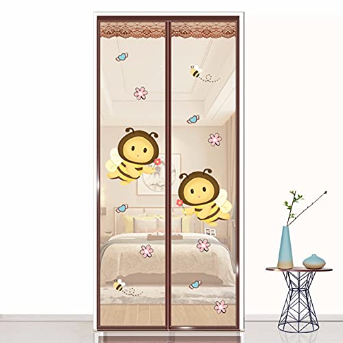 STILIST Magnet Fliegengitter Tür Insektenschutz, Magnetvorhang HäNde Frei, Moskitonetz Magnetverschluss, Verschiedene Größen, Balkontür Terrassentür, Kinderleichte Klebemontage Ohne Bohren -80x200cm Cover