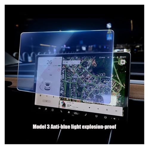 Verre trempé écran central de luxe pour navigation Tesla HD