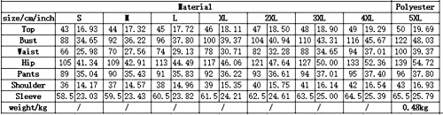 Meslima Women's Tracksuit Two Piece Outfit Long Sleeve Scoop Neck Top Drawstring Long Pants Joggers Sets Plus Size Red 5Xl #TOP2