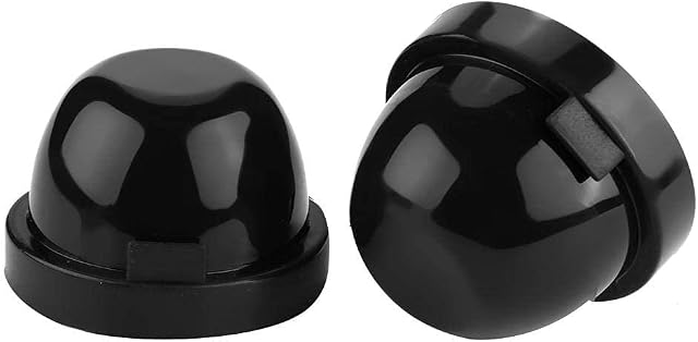 Aramox 2Pcs Headlight Seal Cover Caps,75mm LED Headlight Dust Proof Waterproof Rubber Housing Seal Cover Caps Black