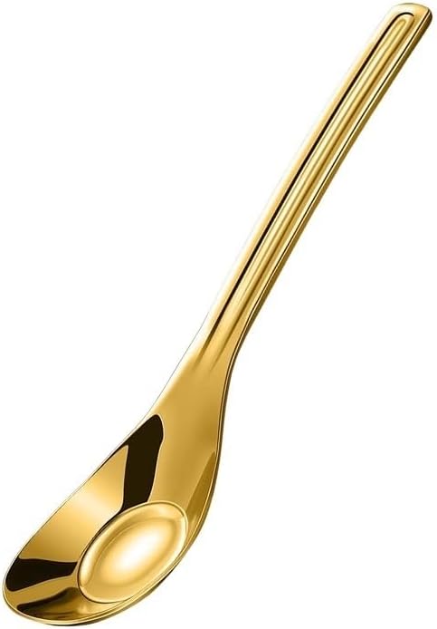 Silverware Flatware Set, 1/4/6/8 Pieces Stainless Steel Spoons Creative Cute Spoons For Household Eating Spoons (Color : Silver, Size : 6Pcs)