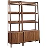 Amazon.com: Modway Bookshelf Display Cases in Walnut - Set of 2 : Home & Kitchen