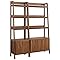 Amazon.com: Modway Bixby Display Case, 33" Bookshelf, Walnut White ...