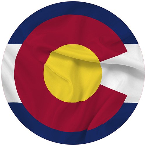 Colorado State Flag 3x5-100% Made in USA Using Tough, Long Lasting Nylon Built for Outdoor or Indoor Use, Featuring Locked Stitches on Hems and Quadruple Stitching on The Fly End