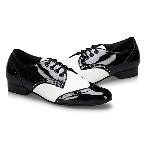 Mens Modern Classic Latin Lace-up Closed Toe Ballroom Standard Dance Shoes3