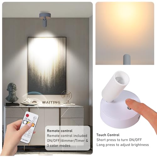 Lámparas de punto a batería para iluminar zonas oscuras sin enchufes 4