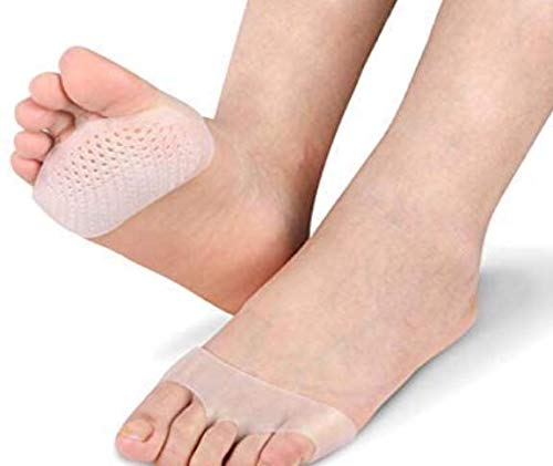 Metatarsal Pads Ball of Foot Cushions, Toe Separators, Toe Separators Stretchers, Gel Rubber Silicone Sesamoiditis Pads, Breathable Foot Pain Relief Cushions Hammer Straighten Correct Bunion Pain Foot