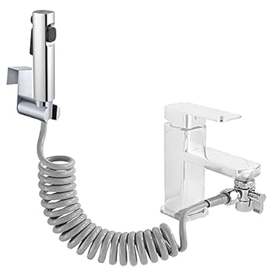 Kit Doccetta per Bidet Portatile -ABS Spruzzatore per WC con doppia modalità, Doccia con Deviatore 2 Vie, Tubo Flessibile da 150 cm e supporto: vedi il prezzo e le caratteristiche Foto di Kit Doccetta per Bidet Portatile -ABS Spruzzatore per WC con doppia modalità, Doccia con Deviatore 2 Vie, Tubo Flessibile da 150 cm e supporto