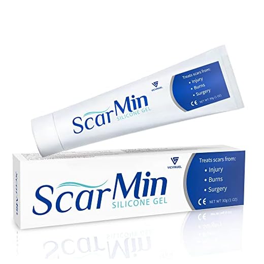 Advanced Silicone Scar Gel for Scar Removal, Acne Scar Stretch Mark Remover Cream for Face and Body, Surgical, Burn Care, 1.06oz (30g)