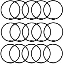 15 Pcs Loose Leaf Binder Rings 2-Inch Office Book Rings, Nickel Plated Steel Binder Rings, Key Rings, Metal Book Rings,Black