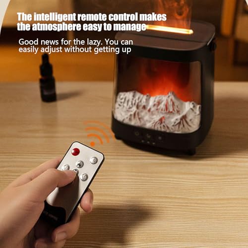 Diffuseur de flamme et humidificateur de cheminee de 200 ml avec telecommande - 4