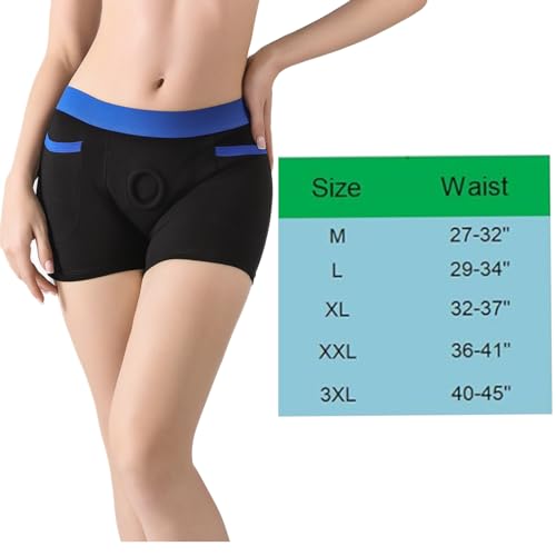 Strap on Harness Panties Underwear, Plus Size Strapon Strapless Harness boxers brief for Men Women2