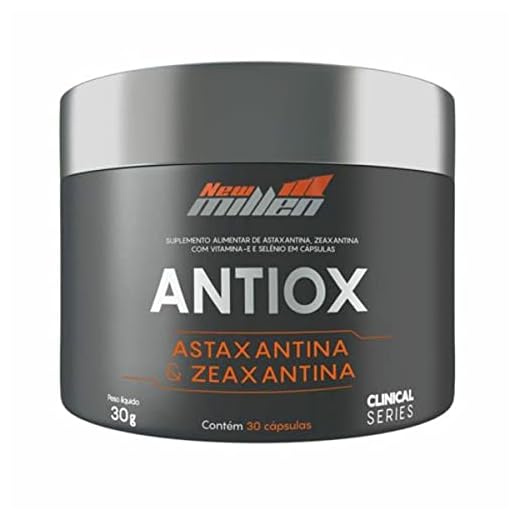 New Millen Antiox - Astaxantina & Zeaxantina Pote 30 Cápsulas