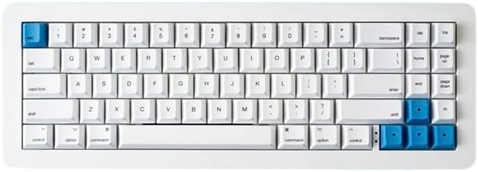 Apos WhiteFox Eclipse Wireless Mechanical Keyboard,Two-Mode USB-C/Bluetooth,Aluminum High/Low Profile,Hot Swappable Custom Keyboard, Pre-lubed Linear Switches,RGB Backlit Computer Keyboards for Mac/PC